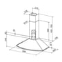 Витяжка Faber Tender X A90 (110.0157.049): Тип фільтра повітря Рециркуляція, Відведення