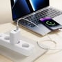 Зарядное устройство Proove Wall Charger USB-C+USB Silicone Power 45W White: Тип сетевое