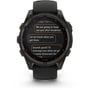 Смарт-часы Garmin Fenix 8 Solar 47mm Sapphire Carbon Grey DLC Titanium with Black/Pebble Grey Silicone Band (010-02906-11): Дисплей 1.3" (260x260)