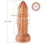 Фалоімітатор-насадка з вібрацією Hismith Slightly Curved Vibrating Silicone Dildo Monster Series: Наявність вібрації  Есть