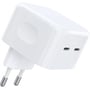 Зарядний пристрій Choetech Wall Charger 2хUSB-C 35W White (Q5008)