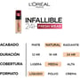 L'Oreal Paris Infallible 24h Foundation Fresh Wear №130 true beige Тональный крем 30 ml: Назначение Матирование, Выравнивание