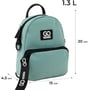 Мини рюкзак-сумка GoPack Education Teens 181XXS-2 мятный (GO24-181XXS-2): Корпус рюкзака Мягкий