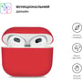 Чехол ArmorStandart Ultrathin Silicone Case Red (ARM60293) for Apple AirPods 3: Тип Чехол