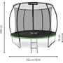 Батут Outtec Premium 10ft (312см) черно-зеленый с внутренней сеткой (5907766665854): Производитель Outtec