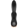 Смарт вибратор кролик с двойным отростком Satisfyer Double Flex Black: Назначение Вагинальные