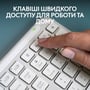 Клавіатура Logitech K950 Bluetooth/Wireless UA Off-White (920-012466): Кількість клавіш 109