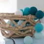 Гірлянда Cotton ball lights на 35 куль 5,5м, Aqua: Тип Бавовняні кульки