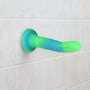 Светящийся в темноте фаллоимитатор ADDICTION - Rave - 8" Glow in the Dark Dildo - Blue Green фото 8