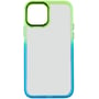 Чехол для iPhone TPU Case TPU+PC Fresh Sip Turquoise/Citric for iPhone 13: Цвет бирюзовый