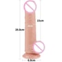 Фаллоимитатор LoveToy Sliding-Skin Dual Layer Dong 8" Flesh: Наличие вибрации Нет