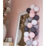 Гірлянда Cotton ball lights на 10 куль 2,7м, Pink-Grey: Довжина, м 2.7