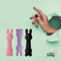 Мини-вибратор FeelzToys Mister Bunny Purple с двумя насадками: Тип и форма Мини-вибраторы