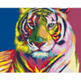 Картина по номерам Идейка. Животные, птицы "Тигр поп - арт" 40х50см. (KHO2436)