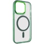 Чехол для iPhone Epik TPU Iris with MagSafe Green for iPhone 14 Pro: Цвет зеленый