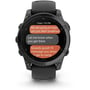 Смарт-годинник Garmin Fenix E 47mm Slate Grey Steel with Black Silicone Band (010-03025-01) фото 7