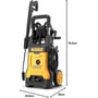 Мінімийка високого тиску DeWalt DXPW002M-E: Габарити 380х370х793