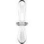 Стеклянный дилдо Satisfyer Double Crystal (Transparent): Тип Двухсторонние