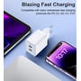 Зарядний пристрій Choetech Wall Charger 2хUSB-C 40W White (Q5006): Кабель в комплекті Відсутнє