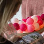 Гирлянда Cotton ball lights на 50 шаров 7,5м, Pink: Длина, м 7.5