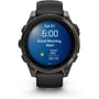 Смарт-годинник Garmin Fenix 8 AMOLED 47mm Sapphire Carbon Grey DLC with Black/Pebble Grey Silicone Band (010-02904-21): Дисплей 1.4" AMOLED (454x454) / Corning Gorilla Glass