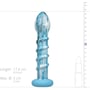 Анальний фалоімітатор Gildo - Ocean Wave Glass Dildo: Діаметр, см 3.8