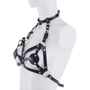 Портупея на груди LOCKINK Sevanda Queen Chest Harness with Removable Bra: Матеріал Натуральная кожа