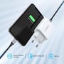 Зарядний пристрій Ugreen USB-C Wall Charger CD137 20W White (60450): Сила струму 2.4А и более