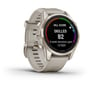 Смарт-годинник Garmin Fenix 7S Pro Sapphire Solar Soft Gold with Light Sand Band (010-02776-15): Фітнес-функції крокомір, Розумний будильник, Секундомір, пульсометр, Пульсоксиметр, Підрахунок калорій, Альтиметр, GPS-модуль