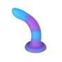 Светящийся в темноте фаллоимитатор ADDICTION - Rave - 8" Glow in the Dark Dildo - Blue Purple: Тип Классические дилдо