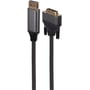 Кабель и переходник Cablexpert DisplayPort - DVI (M/M), 1.8 м, Black (CC-DPM-DVIM-4K-6)