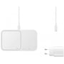 Зарядний пристрій Samsung Wireless Charger Duo (з TA) 15W White for Smartphones and Galaxy Buds (EP-P5400TWRGRU)