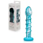 Анальный фаллоимитатор Gildo - Ocean Wave Glass Dildo: Диаметр, см 3.8