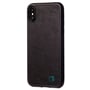 Чохол для iPhone Gmakin Leather Case Safiano Black (GLI13) for iPhone X/iPhone Xs: Колір чорний