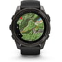 Смарт-часы Garmin Fenix 8 AMOLED 51mm Sapphire Carbon Grey DLC with Black/Pebble Grey Silicone Band (010-02905-21): Фитнес-функции Альтиметр, GPS-модуль, Пульсометр, Пульсоксиметр, Шагомер, Подсчет калорий