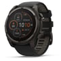 Смарт-годинник Garmin Fenix 8 Solar 51mm Sapphire Carbon Grey DLC Titanium with Black/Pebble Grey Silicone Band (010-02907-11)