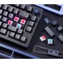 Клавіатура HyperX Alloy Rise PBT HX Red USB Black (7G7A3AA): Додатково бесшумная, подсветка клавиш