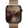 Apple Watch Series 10 46mm GPS+LTE Gold Titanium Case with Gold Milanese Loop: Размер 46mm