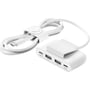 Адаптер Belkin Adapter USB-C to 2хUSB-C+2хUSB White (BUZ001BT2MWHB7)