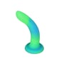 Фалоімітатор, що світиться в темряві ADDICTION - Rave - 8" Glow in the Dark Dildo - Blue Green: Наявність вібрації  Есть