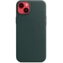 Чехол для iPhone Apple Leather Case with MagSafe Forest Green (MPPA3) for iPhone 14 Plus: Материалы кожа