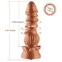 Фалоімітатор-насадка Hismith Spiral Grain Silicone Dildo Monster Series: Мошонка Нет