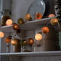 Гирлянда Cotton ball lights на 20 шаров 3,8м, Forest Green: Количество ламп 20