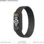 Fashion Braided Solo Loop (M) Charcoal for Xiaomi Mi Band 7/6/5/4: Совместимость с моделью Mi Band 4, Mi Band 5, Mi Band 6, Mi Band 7