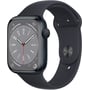 Apple Watch Series 8 45mm GPS Midnight Aluminum Case with Midnight Sport Band (MNP13)