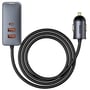 Зарядний пристрій Baseus Car Charger 3xUSB+USB-C Share Together PPS 120W Gray (CCBT-A0G): Особливості Быстрая зарядка