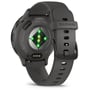 Смарт-годинник Garmin Venu 3S Slate Stainless Steel Bezel with Pebble Grey Case and Silicone Band (010-02785-00): Матеріал корпуса Армированный волокном полимер / Нержавеющая сталь (Безель)