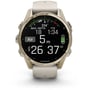 Смарт-часы Garmin Fenix 8 AMOLED 43mm Sapphire Soft Gold with Fog Grey/Dark Sandstone Silicone Band (010-02903-11): Дисплей 1.3" AMOLED (416x416) / Corning Gorilla Glass