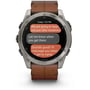 Смарт-годинник Garmin Fenix 8 AMOLED 51mm Sapphire Carbon Grey DLC з Chestnut Leather Band (010-02905-40) фото 10