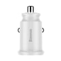 Зарядное устройство Baseus USB Car Charger 2xUSB Grain Mini 3.1A White (CCALL-ML02): Кабель в комплекте отсутствует